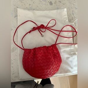 Bottega Veneta Bulb Shoulder Bag in Red